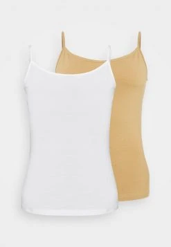 Cupón 🤩 Anna Field 2 PACK - Top - White/tan, Mujer ✨