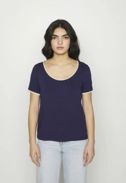Descuento 💯 Anna Field Camiseta Básica - Dark Blue, Mujer ✔️