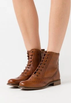 Lo mas barato 😉 Anna Field LEATHER - Botines Con Cordones - Cognac, Mujer 🎁