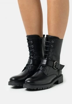 Nuevo 😉 Anna Field LEATHER - Botines Camperos - Black, Mujer ❤️