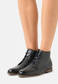 Barato ✔️ Anna Field LEATHER - Botines Bajos - Dark Blue, Mujer ⭐