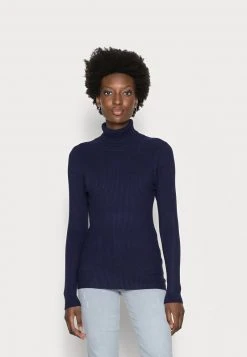 Cupón 🔔 Anna Field TURTLE NECK - Jersey De Punto - Dark Blue, Mujer 👍