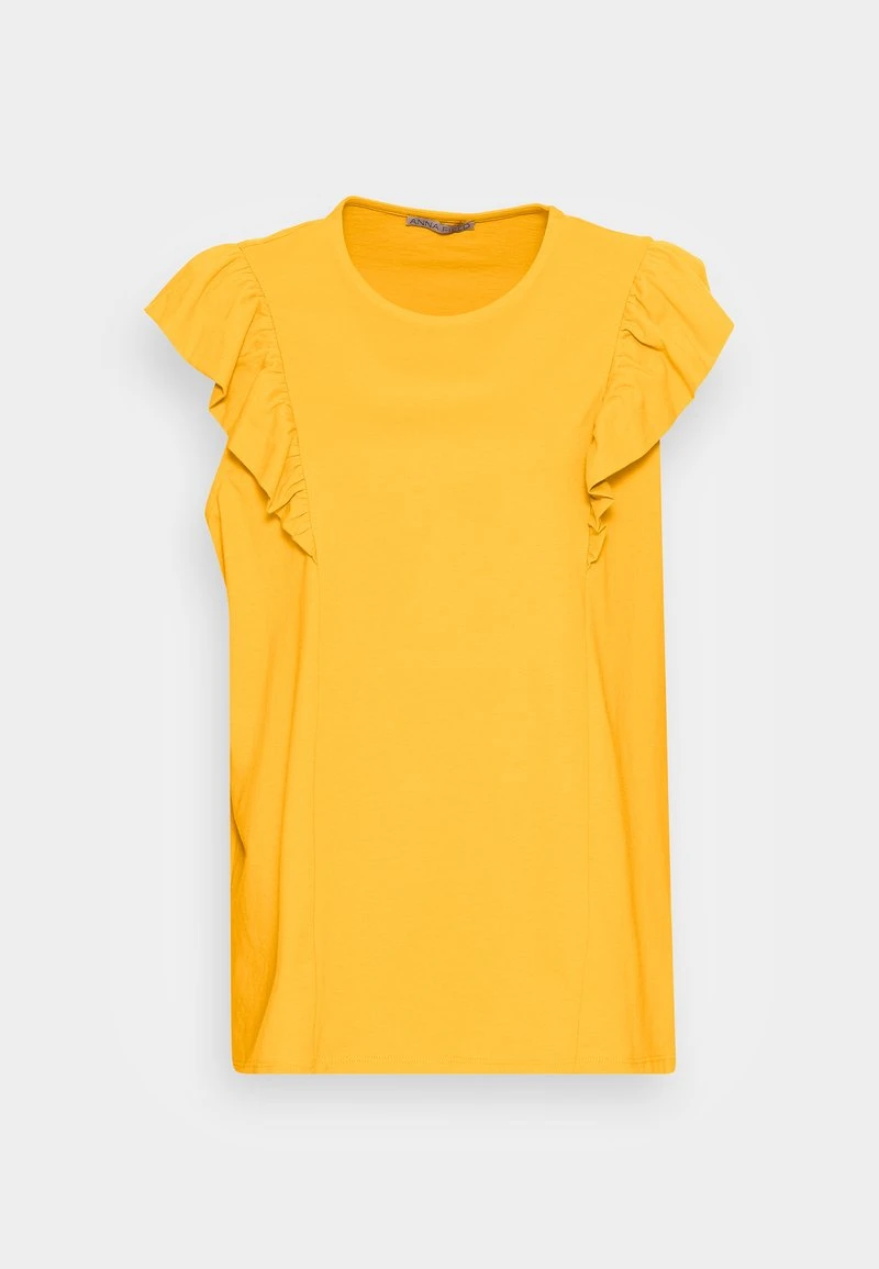 Presupuesto 🔥 Anna Field Camiseta Básica - Dark Yellow, Mujer ⌛ 6 Presupuesto 🔥 Anna Field Camiseta Básica - Dark Yellow, Mujer ⌛ - Imagen 4