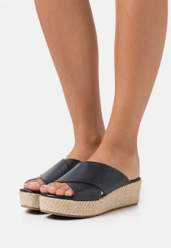 Lo mas barato ⌛ Anna Field LEATHER - Sandalias - Black, Mujer 🤩