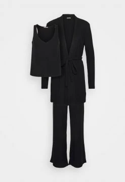 Cupón 🛒 Anna Field RIB 3 PIECE PYJAMA - Pijama - Black, Mujer ✨ -Tienda barata Anna Field 84187b29c0f94b7ebafa6b777c22f218