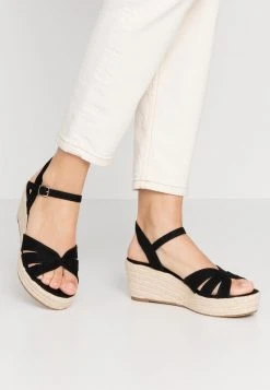 ofertas ✨ Anna Field ✔️ Sandalias Con Plataforma - Black, Mujer ❤️