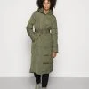 Presupuesto ✨ Anna Field LONG COAT WITH HOOD - Abrigo De Invierno - Khaki, Mujer ⌛ -Tienda barata Anna Field 86e4194cde434ff783ba5fc4350adc96