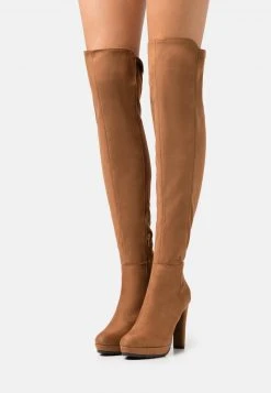 Mejor trato 🎁 Anna Field Botas Mosqueteras - Cognac, Mujer 💯