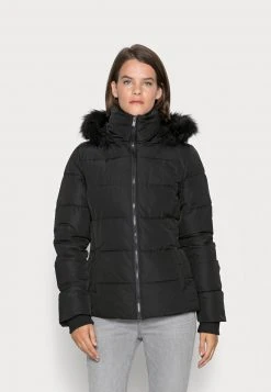 Descuento ✔️ Anna Field SHORT PUFFER WITH HOOD - Chaqueta De Invierno - Black, Mujer 🧨