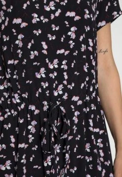 Gran venta ⌛ Anna Field WOVEN 🌟 DRESS BASIC TUNNEL - Vestido Informal - Black/lilac, Mujer 🧨 -Tienda barata Anna Field 8c395370f582492e874d2ff1279782da