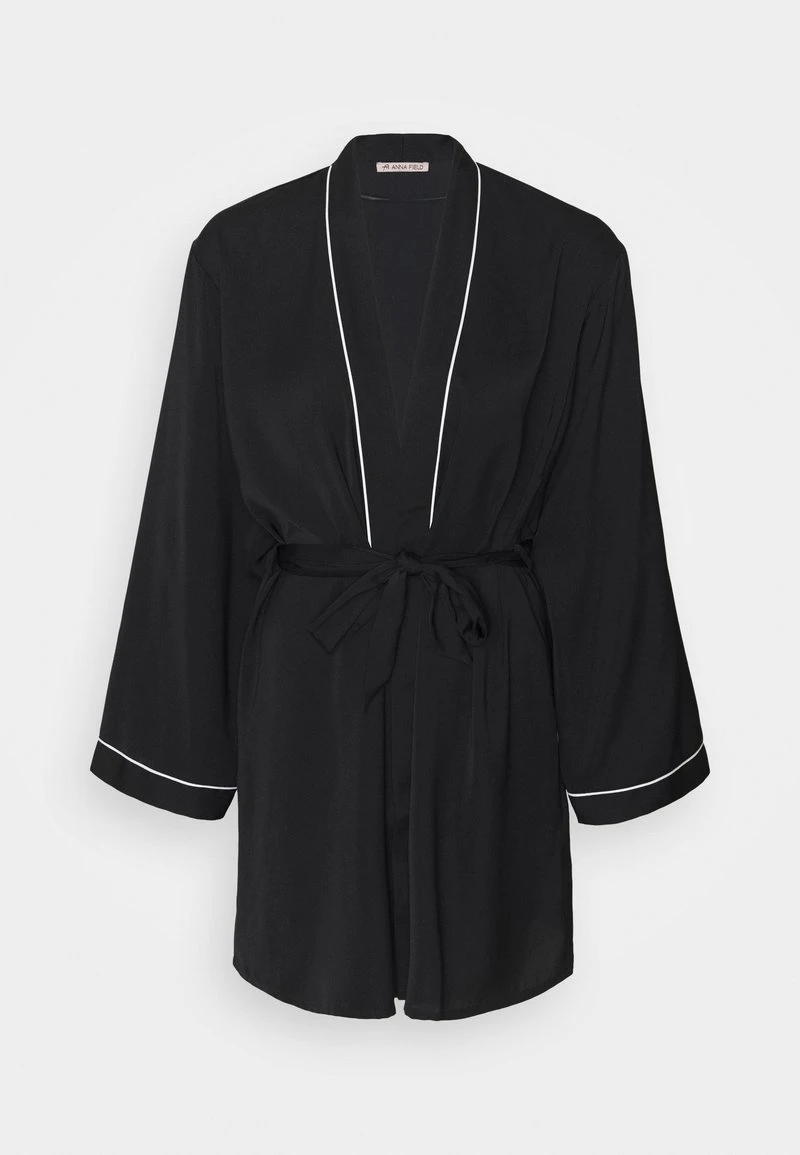 Toma de corriente ❤️ Anna Field AMANDA SATIN DRESSING GOWN - Albornoz - Black, Mujer 😀 7 Toma de corriente ❤️ Anna Field AMANDA SATIN DRESSING GOWN - Albornoz - Black, Mujer 😀 - Imagen 5