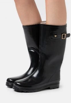 Venta express 🛒 Anna Field Botas De Agua - Black, Mujer ❤️