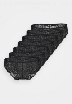 Barato 😍 Anna Field 7 PACK LACE BRIEF - NEW VARIATION OF GREER - MICRO PANEL - Braguitas - Black, Mujer ❤️