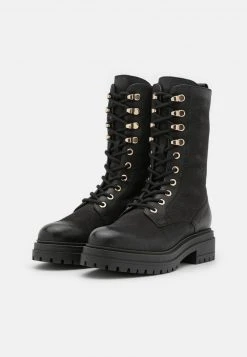 mejor venta ⭐ Anna Field LEATHER - Botas Con Plataforma - Black, Mujer ✨ -Tienda barata Anna Field 93cc5797663c4701b7bd277759ac9dd2