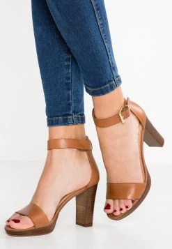 Para estrenar 🎉 Anna Field LEATHER - Sandalias De Tacón - Cognac, Mujer 🥰