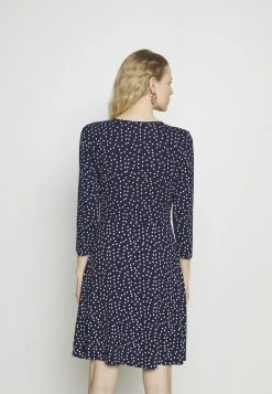 Descuento 🎉 Anna Field Quarter Sleeves Wrap Mini Dress - Vestido Ligero - Dark Blue/white, Mujer 👍 -Tienda barata Anna Field 999873dff9ba46c0a830211fa99cc0d0