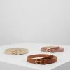 mejor venta 🔔 Anna Field 3 PACK - Cinturón - Cognac/rose/beige, Mujer ✔️