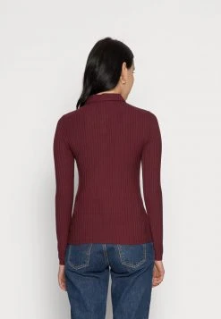 Mejor precio 🥰 Anna Field RIBBED POLO LONGSLEEVE - Camiseta De Manga Larga - Dark Red, Mujer ❤️ -Tienda barata Anna Field 9ee6b0466f62421d992c9fd0e4d2bb12
