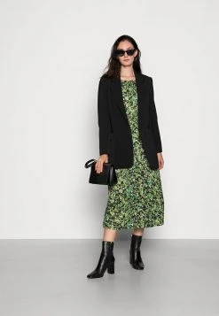 ofertas 😀 Anna Field Quarter Sleeves Elevated Casual Midi Dress - Vestido Informal - Black/green, Mujer ❤️ -Tienda barata Anna Field 9ffd59211fb147efbf6cc1c7c72ec274