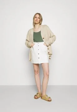 Comprar 🎉 Anna Field 3 PACK - Camiseta Básica - White/mottled Light Grey/light Green, Mujer 👏