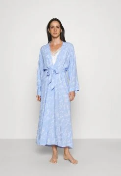 ofertas ✨ Anna Field LISHA LONG PRINTED ROBE - Albornoz - Blue Denim, Mujer ⌛ -Tienda barata Anna Field a7235196a9904ce989e9c266f5dff175