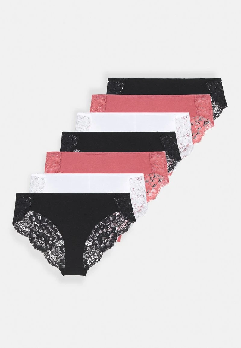 Mejor trato ✨ Anna Field 7PP COTTON AND LACE BRAZILIAN - Braguitas - Pink/white/black, Mujer 😉 9 Mejor trato ✨ Anna Field 7PP COTTON AND LACE BRAZILIAN - Braguitas - Pink/white/black, Mujer 😉 - Imagen 7
