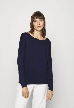 Toma de corriente ⌛ Anna Field RELAXED BOAT NECK - Jersey De Punto - Dark Blue, Mujer 🎉