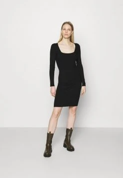 Para estrenar ⭐ Anna Field Vestido De Punto - Black, Mujer ✔️