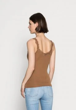Mejor trato 🎁 Anna Field SCALLOP LACE - Top - Brown, Mujer 🥰 -Tienda barata Anna Field add4ae2e4d814ff68a4a156f363d3214