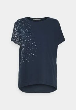 ofertas 👍 Anna Field Camiseta Estampada - Dark Blue, Mujer ❤️