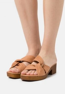 Venta al por mayor 👍 Anna Field LEATHER - Zuecos - Cognac, Mujer 😍