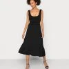 Lo mas barato 🎁 Anna Field WIDE STRAP FIT MIDI DRESS - Vestido Ligero - Black, Mujer 💯 -Tienda barata Anna Field b0b3c7d942db4e57ab3bf89c54acc7fb