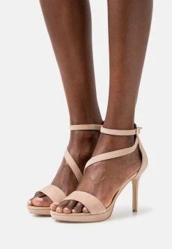 Presupuesto ⌛ Anna Field LEATHER - 🧨 Sandalias De Tacón - Beige, Mujer ✨