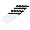 Presupuesto 🎉 Anna Field CANDY 7 PACK THONG - COTTON/ LACE - Tanga - White/black, Mujer ❤️
