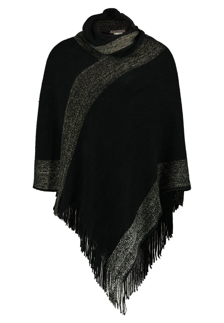 Nuevo ⭐ Anna Field Poncho - Black/gold, Mujer 👍 7 Nuevo ⭐ Anna Field Poncho - Black/gold, Mujer 👍 - Imagen 5