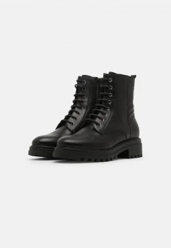 Descuento 🤩 Anna Field LEATHER - Botines Con Cordones - Black, Mujer ❤️ -Tienda barata Anna Field b4a8e127dc514162b6425beffe257698