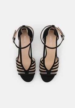 Para estrenar 💯 Anna Field LEATHER - Sandalias De Tacón - Black, Mujer 🔔 -Tienda barata Anna Field b8a4c07eb3fd4e019d2851a8da86d296