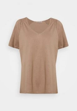 Cupón ✨ Anna Field Camiseta Básica - Light Brown, Mujer ⭐