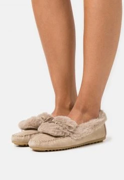 Venta al por mayor 😉 Anna Field COMFORT LEATHER - Pantuflas - Beige, Mujer ⭐