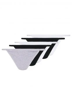 Presupuesto 🧨 Anna Field CODY 5PP THONG THIN STRAP - Tanga - Grey/white/black, Mujer 🧨