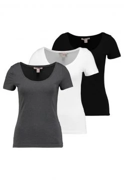 Presupuesto 🎁 Anna Field 3 PACK - Camiseta Básica - White/black/dark Grey, Mujer ⭐ -Tienda barata Anna Field bb08976caaf640e78f849b1b6087903f