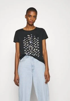 Mejor trato 🔔 Anna Field Camiseta Estampada - Black, Mujer 🥰