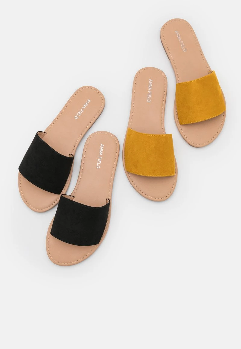 Para estrenar 🔥 Anna Field 2 PACK - Sandalias Planas - Black/yellow, Mujer 🧨 8 Para estrenar 🔥 Anna Field 2 PACK - Sandalias Planas - Black/yellow, Mujer 🧨 - Imagen 6