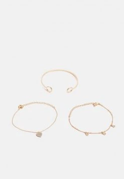 Presupuesto ✔️ Anna Field 3 PACK - Pulsera - Gold-coloured, Mujer 👍