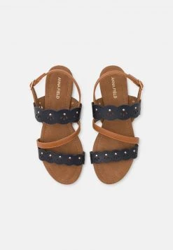 Toma de corriente 🔥 Anna Field 🛒 Sandalias - Dark Blue/cognac, Mujer ✨ -Tienda barata Anna Field c1cfae73daf9400daa7bdba269fe368d