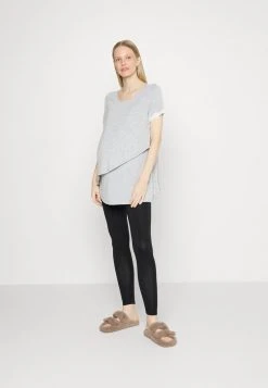 Nuevo 💯 Anna Field MATERNITY LEGGING SET - Pijama - Grey/black, Mujer ✨