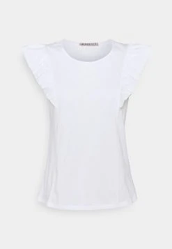 mejor venta 🌟 Anna Field Camiseta Básica - White, Mujer 🎉