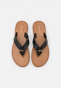 Venta express 🎉 Anna Field LEATHER - 🧨 Sandalias De Dedo - Black, Mujer ❤️ -Tienda barata Anna Field c2c8eec1dfe34413a819ee719b255567