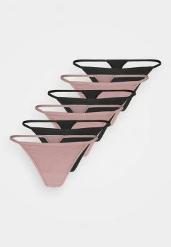 ofertas ⌛ Anna Field 7PP GEORGIA THONG PACK - Tanga - Black/pink, Mujer 🎉 -Tienda barata Anna Field c57d52a576e04ead82958ef5b7e6aadf