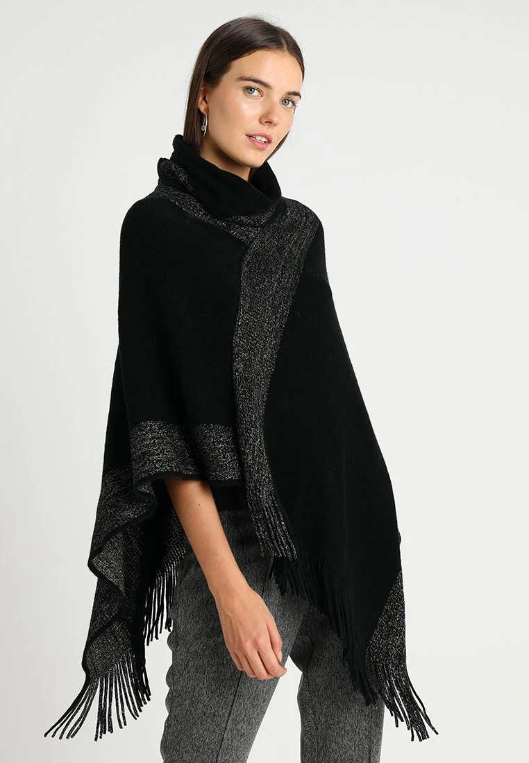 Nuevo ⭐ Anna Field Poncho - Black/gold, Mujer 👍 3 Nuevo ⭐ Anna Field Poncho - Black/gold, Mujer 👍